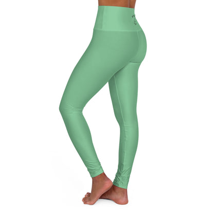 High-Waisted Yoga Leggings - MINT GREEN EDITION