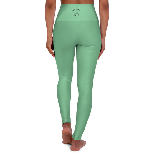 High-Waisted Yoga Leggings - MINT GREEN EDITION