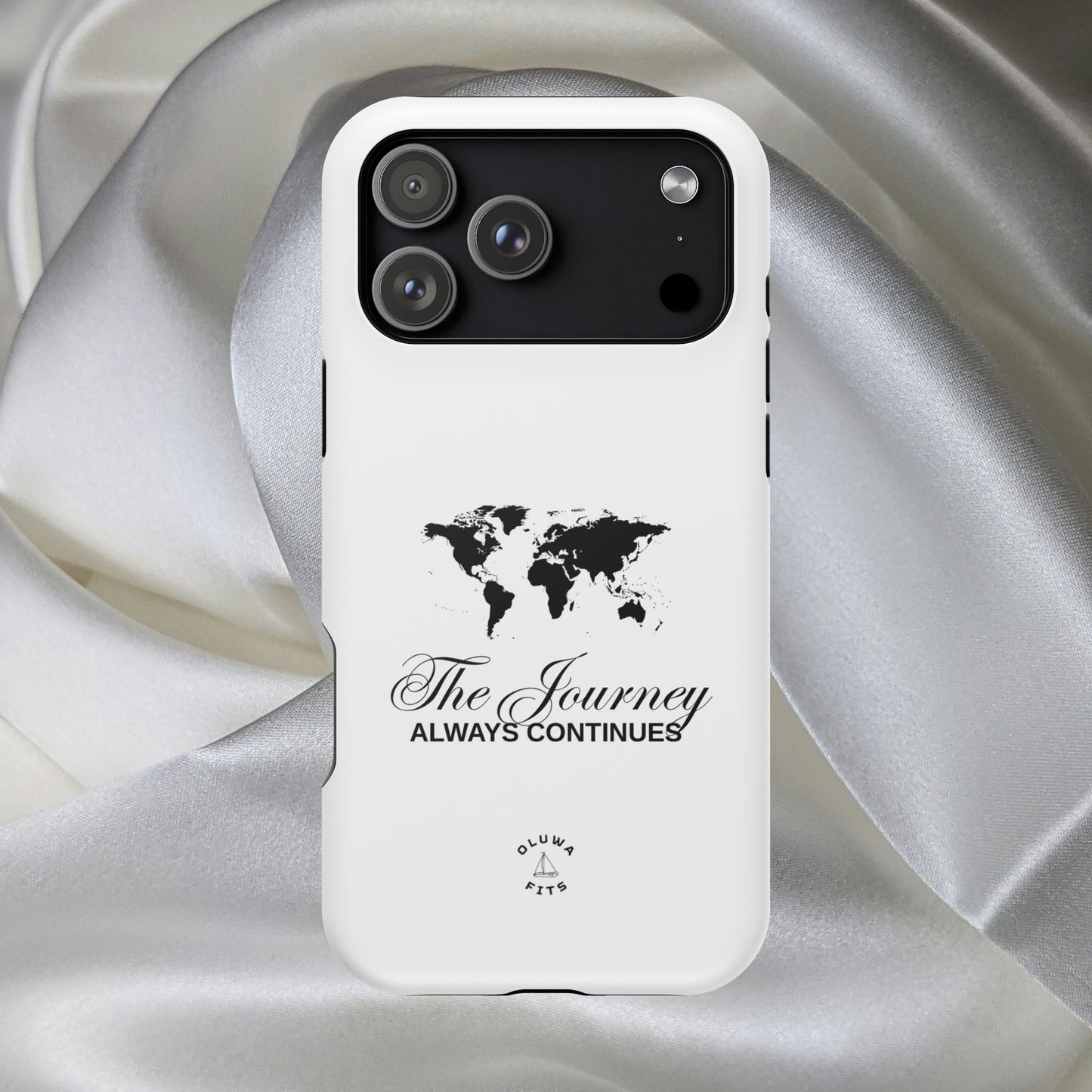 World Map Magnetic Impact-Resistant iPhone 17 Case