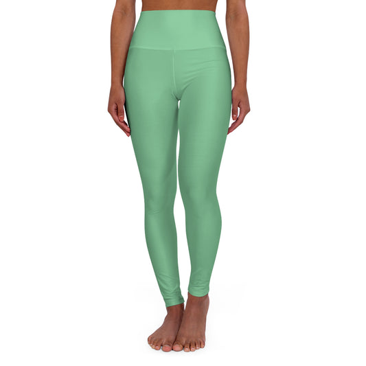 High-Waisted Yoga Leggings - MINT GREEN EDITION