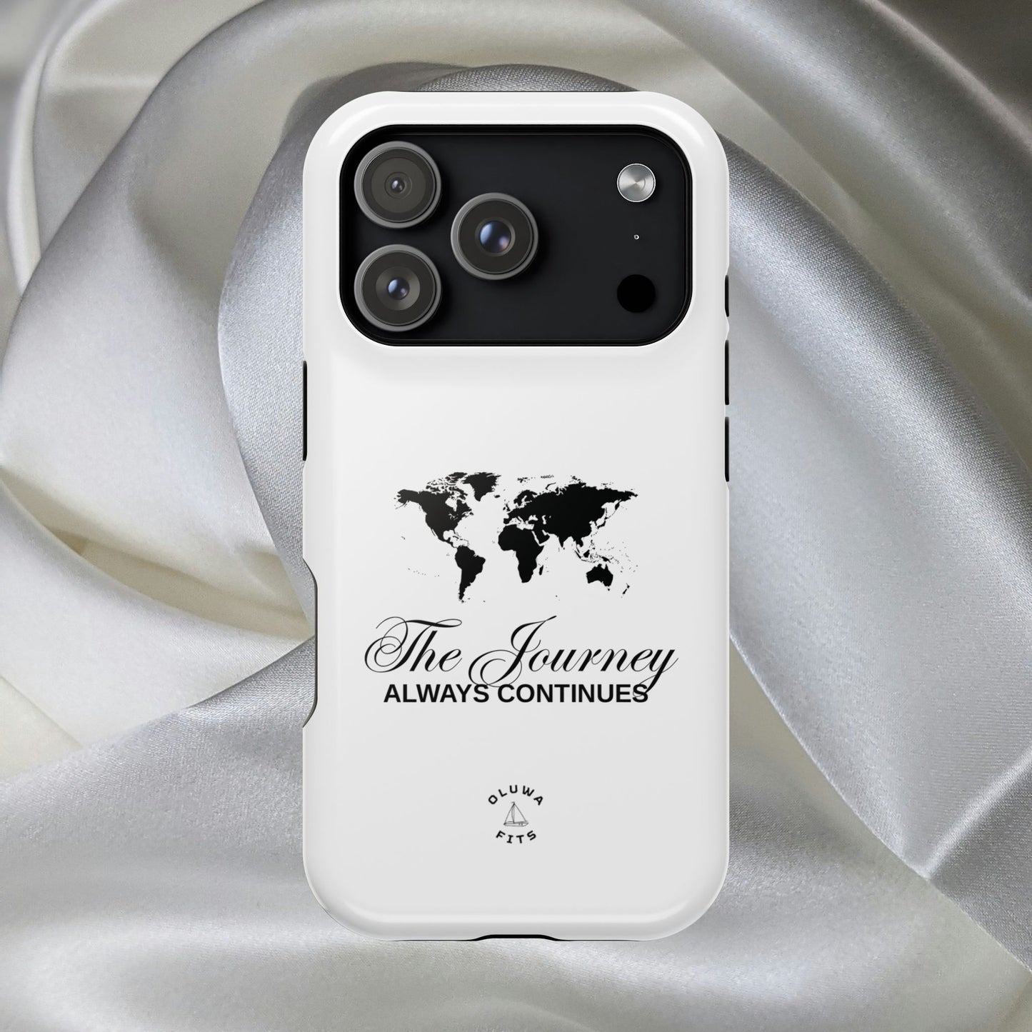 World Map Magnetic Impact-Resistant iPhone 17 Case