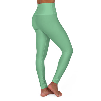 High-Waisted Yoga Leggings - MINT GREEN EDITION