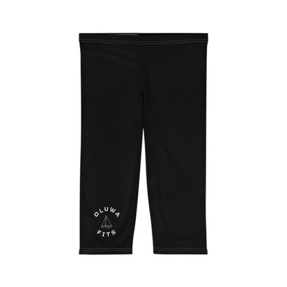 Black Capri Women's Athletic Leggings