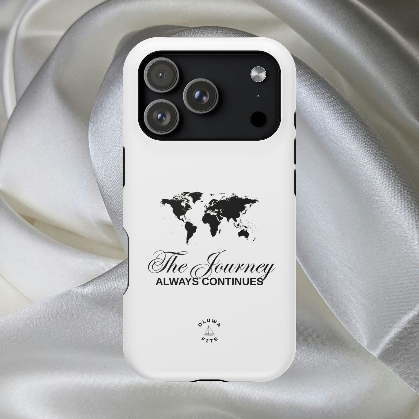 World Map Magnetic Impact-Resistant iPhone 17 Case