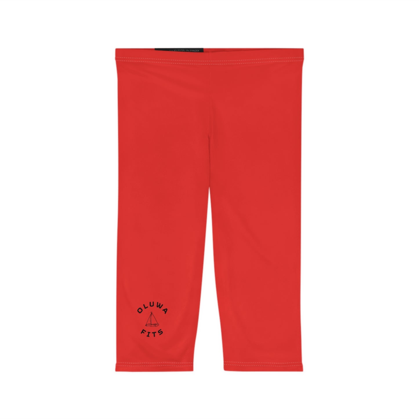 Red Capri Women's Athletic Leggings