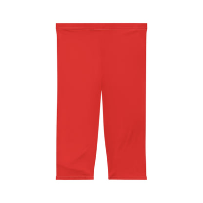 Red Capri Women's Athletic Leggings