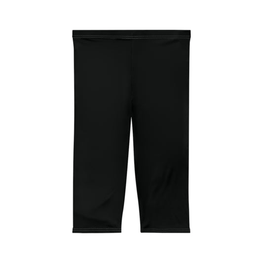 Black Capri Women's Athletic Leggings